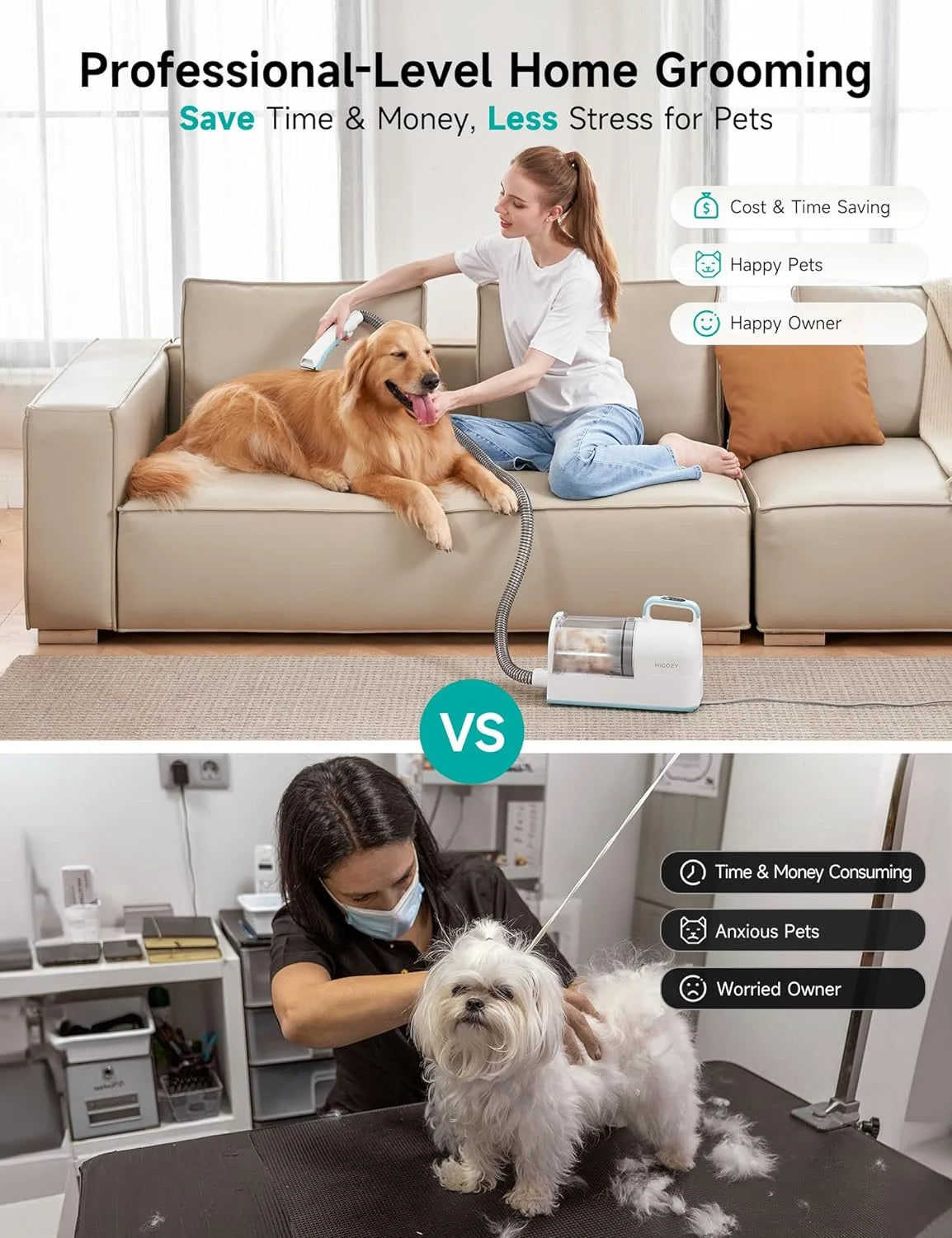 Luceati Pet Grooming Vacuum Kit