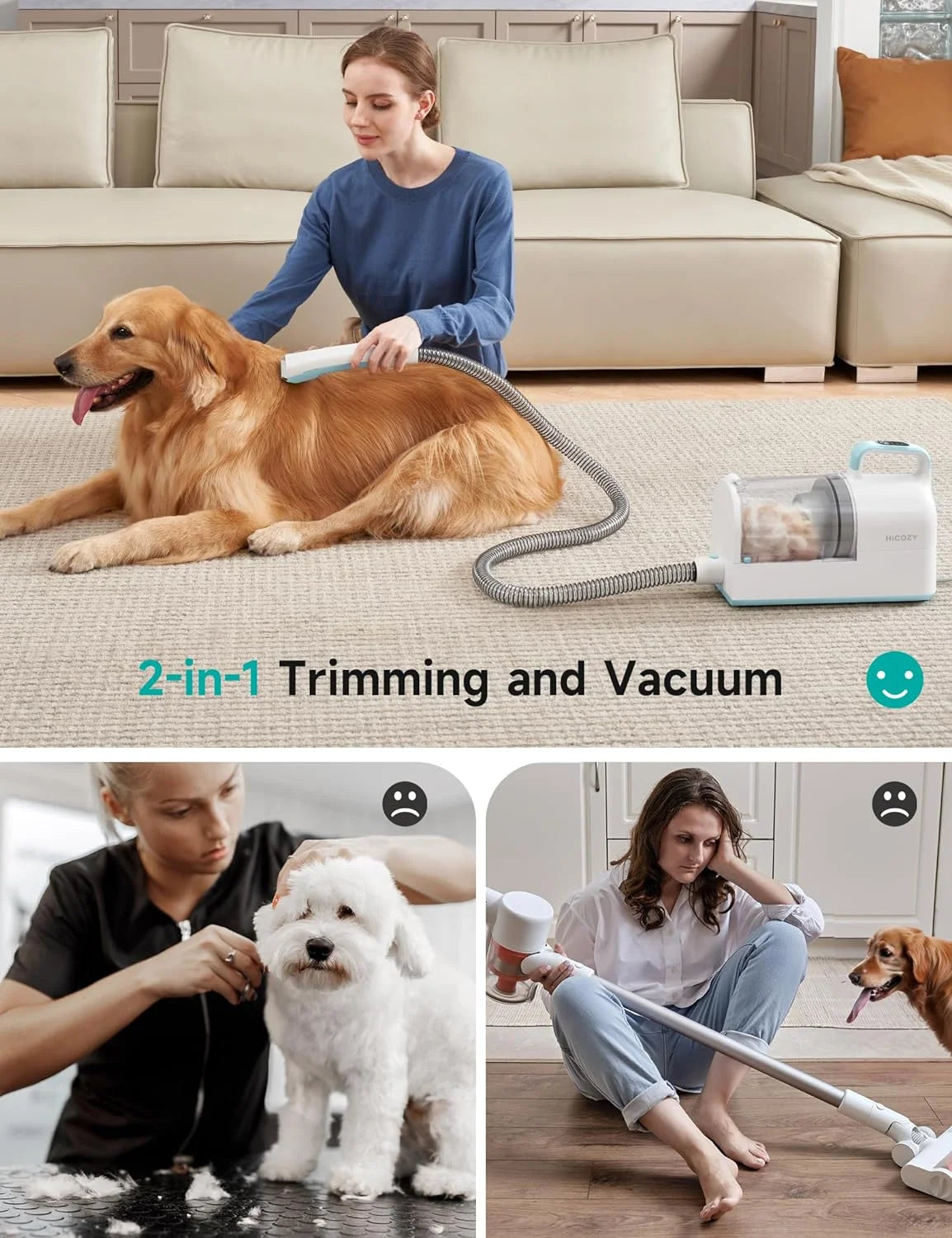 Luceati Pet Grooming Vacuum Kit