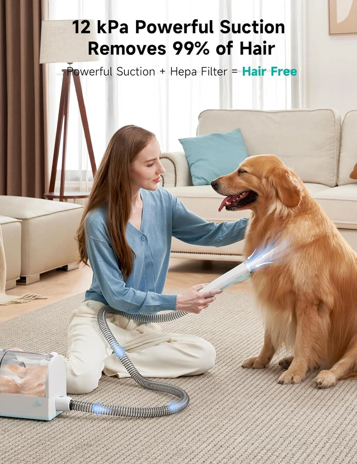 Luceati Pet Grooming Vacuum Kit