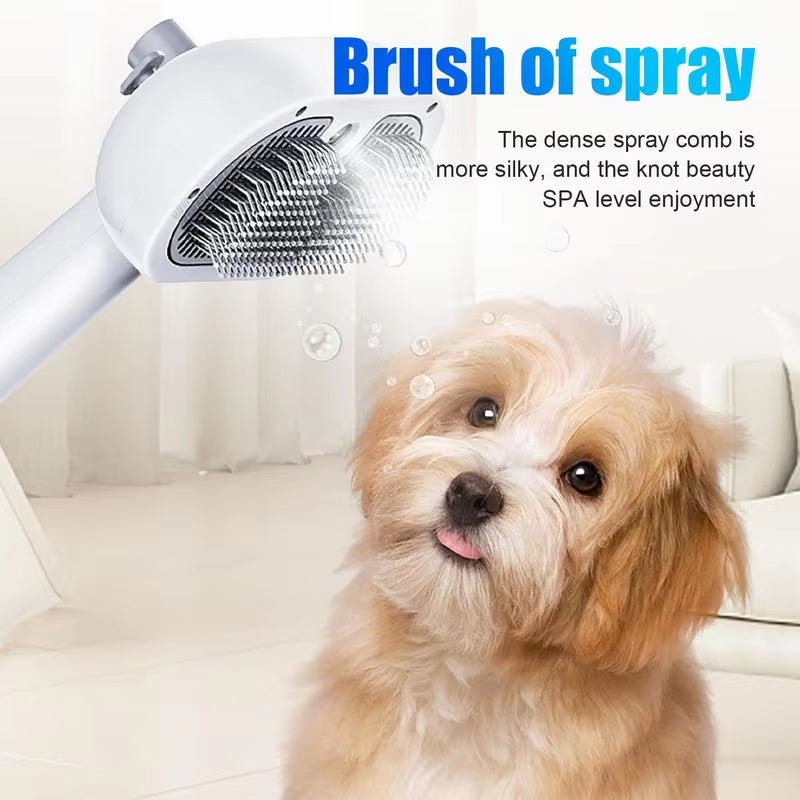 Luceati 2-in-1 Self-Cleaning Pet Grooming Steam Brush – Dog & Cat Hair Remover